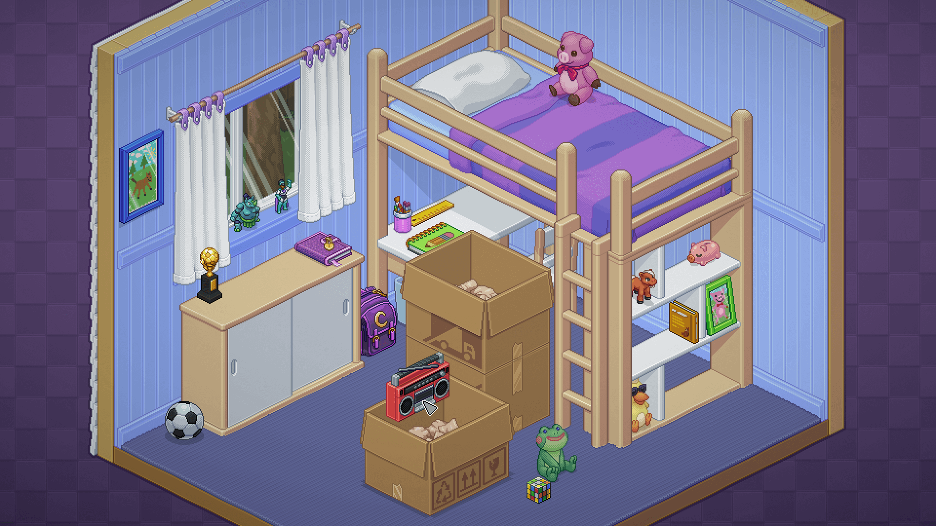 Unpacking ゲーム画面